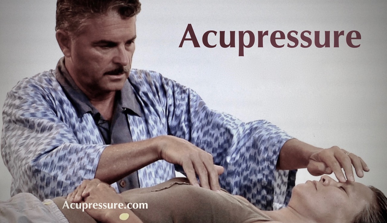  Showing acupressure points on a woman body 