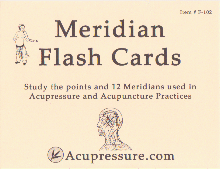 Acupressure Points Flash Cards